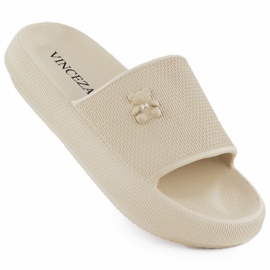 Pěnové žabky pro pláž bazénu s béžovou Beige Vinceza 75210 béžový