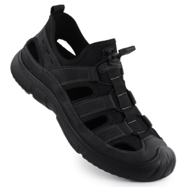 Openwork Black T.Sokolski L25-382 Pánské kožené boty černá Openwork Black T.Sokolski L25-382 Pánské kožené boty černá