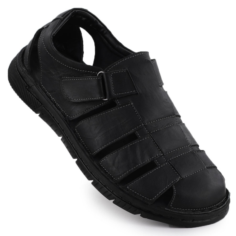 Kožená pánská bota Openwork Black T.Sokolski 1806 černá