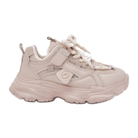 Inna Dětské tenisky na platformě Beige béžový
