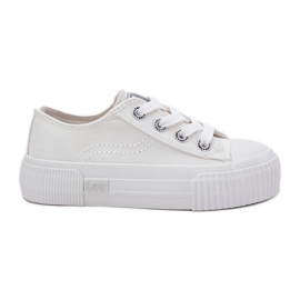 Dětské mládežnické tenisky Lee Isla C Low 50251058 White bílý