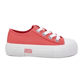 Dětské mládežnické tenisky Lee Isla C Low 50251058 Coral pomerančový