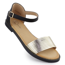 Dámské černé sandály Golden Filippo DS6917 černý