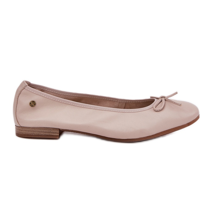 Dámské kožené baleríny Maciejka P6800-04 béžový