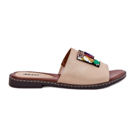 Jezzi Flip Flip Flip Flip Flip Flip Flip Flops se zlatým ozdobou Jezzi Flip Flip Flip Flip Flip Flip Flip Flops se zlatým ozdobou