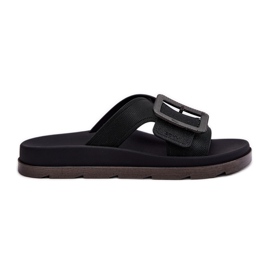 Voňavé ženské žabky s dekorativní sponou Zaxy RR285078 Black černý