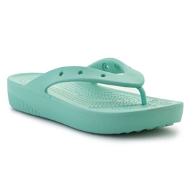 Flip-Flops Crocs Classic Platfrom Flip Oxygen 207714-3UG zelený