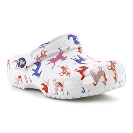 Crocs Classic Character Print Clog 209695-9CD žabky bílý Crocs Classic Character Print Clog 209695-9CD žabky bílý