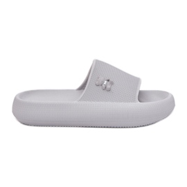 Dámské pěnové žabky na plošině s Vinceza Teddy Bear 75210 Grey šedá