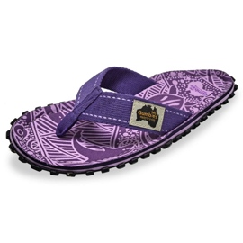 Japonský gumbies Islander Flip-Flops Unisex Purple Signature GU-FFISL151 fialová