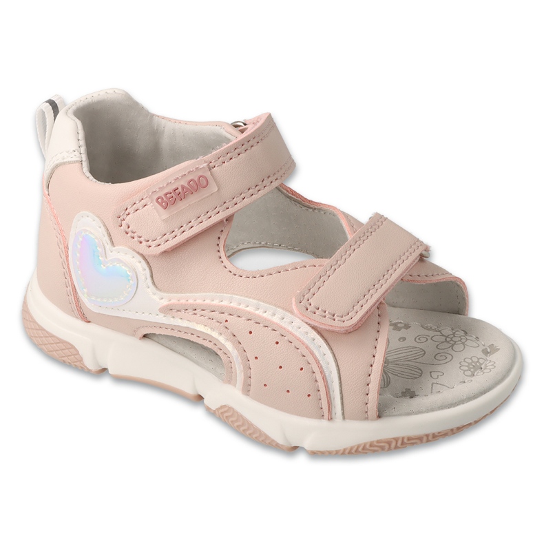 Befado Children's Sandals Leather Insert 170P108 Růžová růžový