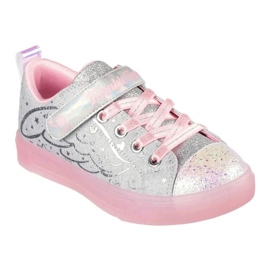 Skechers S Lights Twinke Sparks Heather Magic 314703L-Gypk Shoes stříbro