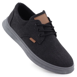 Pánské příležitostné boty Textile Black Nowacki 1059-H černá