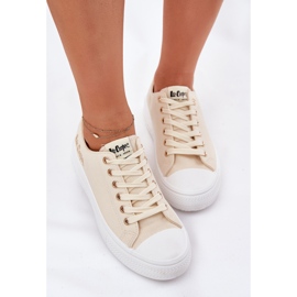Dámské tenisky na platformě Lee Cooper LCW-24-44-2464L Beige béžový Dámské tenisky na platformě Lee Cooper LCW-24-44-2464L Beige béžový