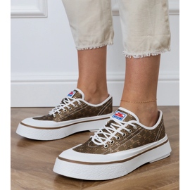 Brown Women tenisky na platformě hnědý Brown Women tenisky na platformě hnědý