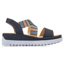 Dámské sandály Rieker V44G8-14 Black černý
