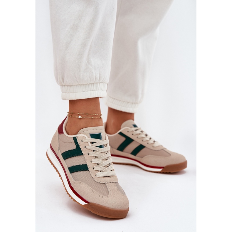 Tenisky nízkých žen temné požehnání béžový Tenisky nízkých žen temné požehnání béžový