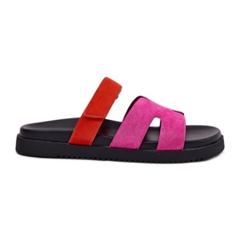Dámské žabky s Vinceza 17401 Veluosia Fuchsia růžový