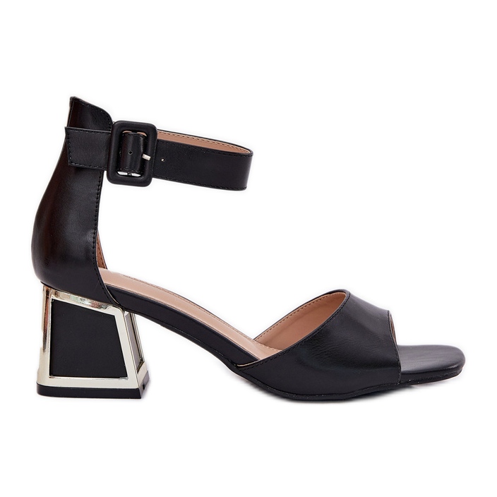 EVento Dámské Sandály Na Vysokém Podpatku černá EVento Dámské Sandály Na Vysokém Podpatku černá