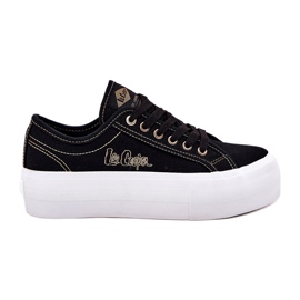Tenisky dámského materiálu na platformě Lee Cooper LCW-25-31-3431L černý
