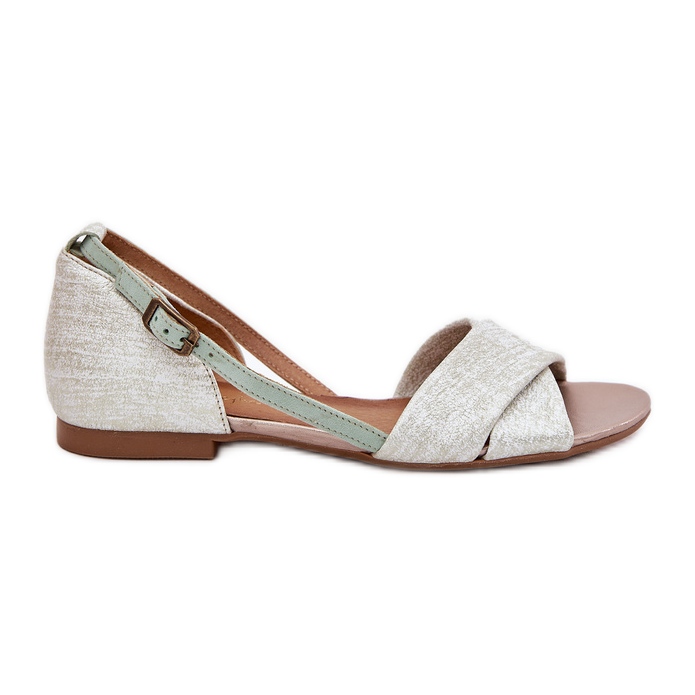 MACIEJKA FLAT SANDALS 04614-46 MINT zelená