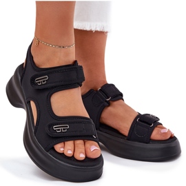 EVento Dámské sandály se zlatými detaily černé černá EVento Dámské sandály se zlatými detaily černé černá