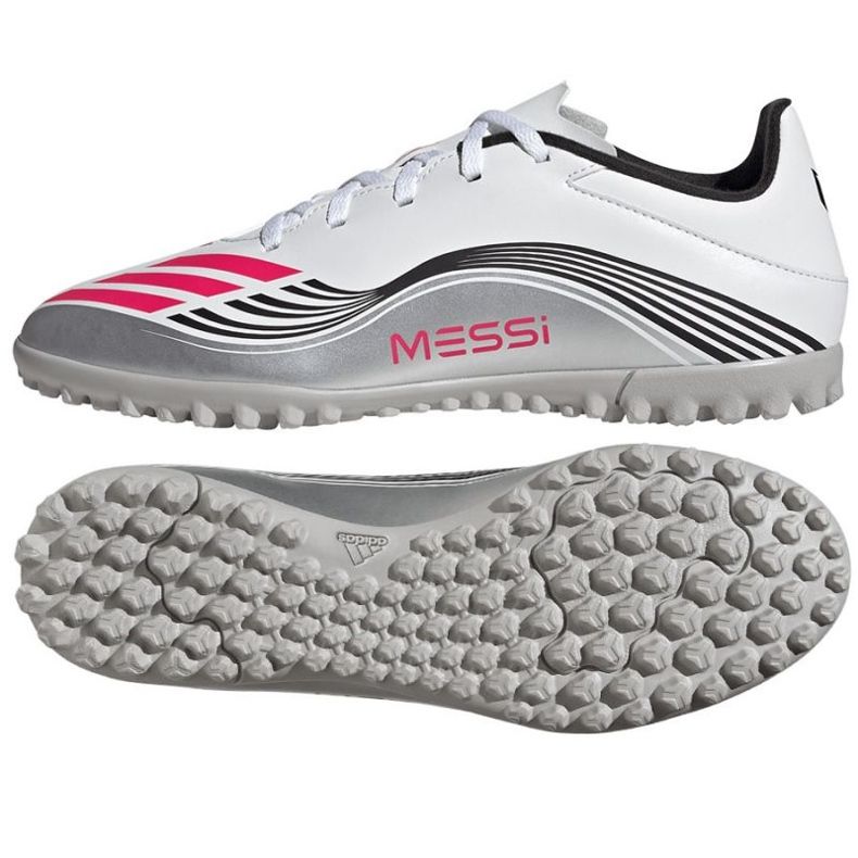 Adidas F50 Messi Club tf JP7445 Fotbalové boty bílý