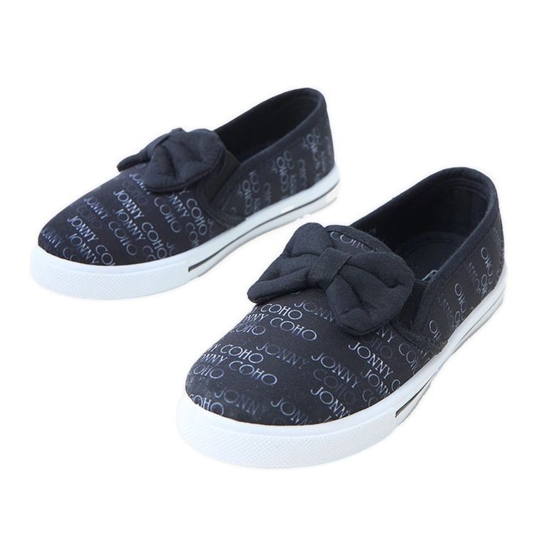 Tenisky černých dětí s lukem černá Tenisky černých dětí s lukem černá