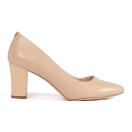 Beige Pumps Sergio Leone béžový