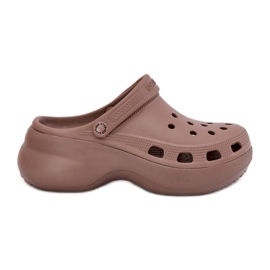 Big Star Dámské pěnové žabky na masivní podešve velké hvězdě RR274A121 Tmat Beige béžový