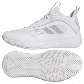 Adidas Ownthegame 3.0 JR6671 Basketball boty bílý Adidas Ownthegame 3.0 JR6671 Basketball boty bílý