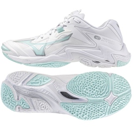 Mizuno Wave Lightning Z8 V1GC240045 Volejbalové boty bílý Mizuno Wave Lightning Z8 V1GC240045 Volejbalové boty bílý