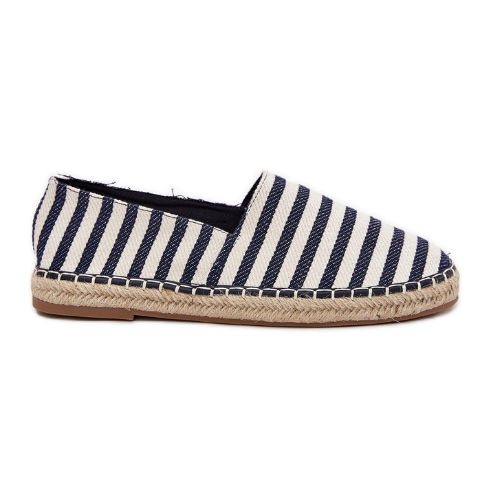 Pánské espadrilles s námořnickou modrou pruhovanou modrý Pánské espadrilles s námořnickou modrou pruhovanou modrý