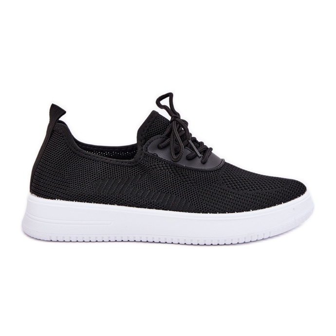 Material Slocked Sports Shoes na platformě ženská černá