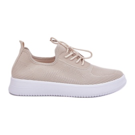 Materiál Slocked Sports Shoes na platformě ženská béžová béžový