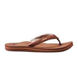 Flip -flops Reef Cushion Sandes CJ4318 hnědý