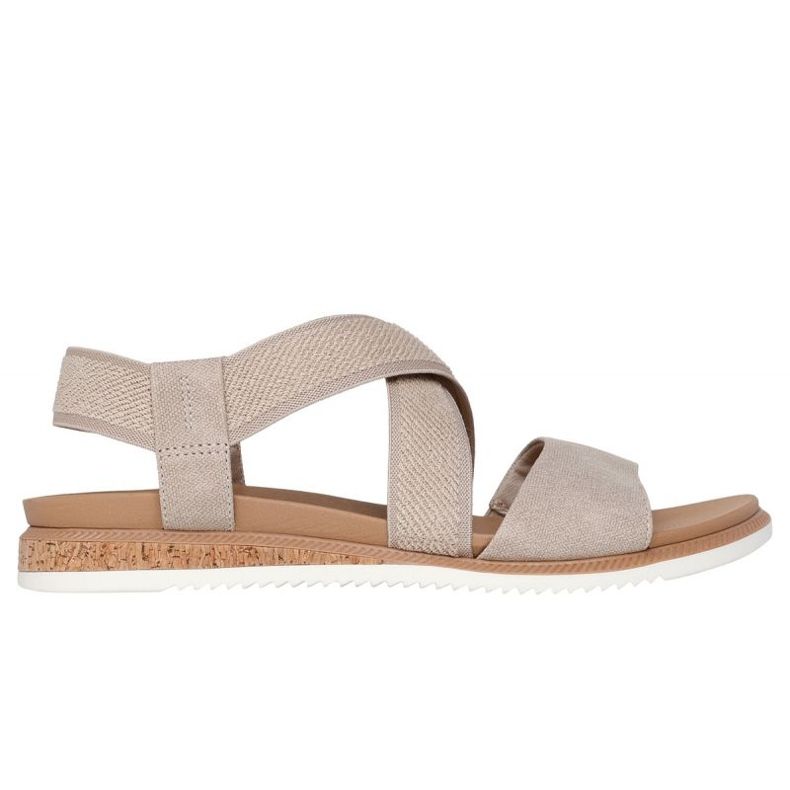 Sandály Skechers bobs pouštní polibek nízký 114705-tpe béžový Sandály Skechers bobs pouštní polibek nízký 114705-tpe béžový