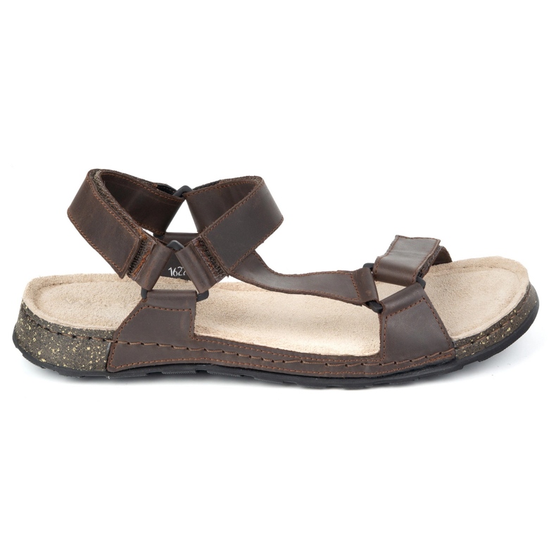 Olivier Pánské kožené sandály Wasak 0243W Brown hnědý