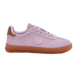 Dámské semišové tenisky Big Star RR274850 Hi-Polish Violet System fialová