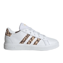 Adidas Grand Court 2.0 JR IG1187 bílý Adidas Grand Court 2.0 JR IG1187 bílý