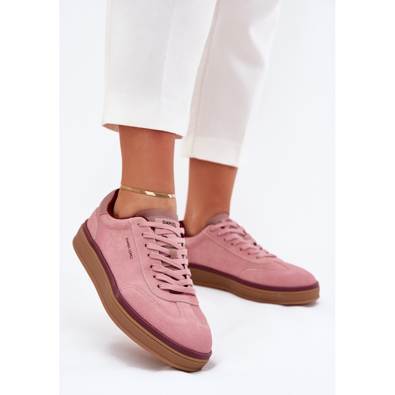 Big Star Dámské semišové tenisky Velká hvězda od Daniel Lopez SS2D4010 Pink růžový