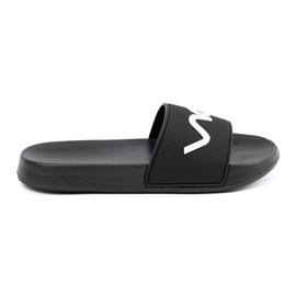 Shelvt Black Flip -flops s nápisem černý