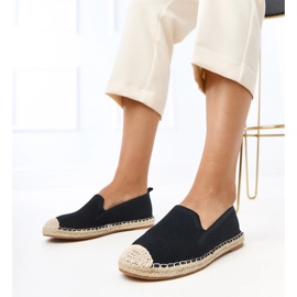 Black Espadrilles na platformě Luna černý