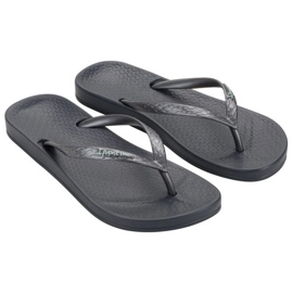 Dámské ipanema flip -flops Anatomica 81030 BB624 Black šedá Dámské ipanema flip -flops Anatomica 81030 BB624 Black šedá