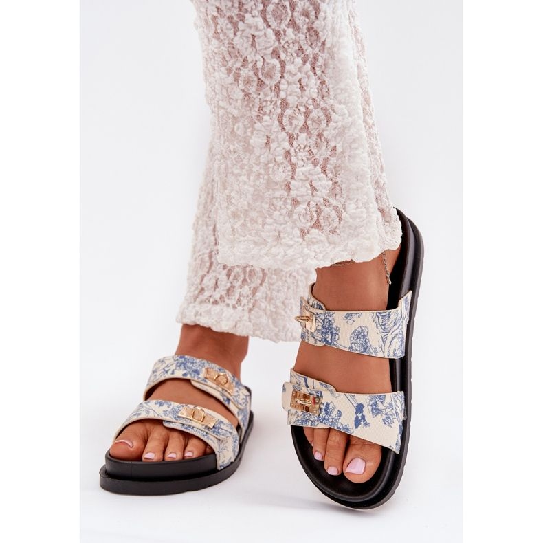 Boto Patrouched Dámské žabky na platformě Blue Sorina modrý