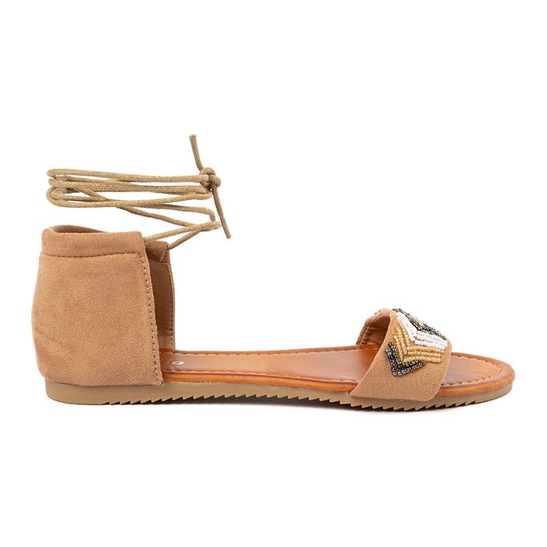 Shelvt Hnědé Rumuni s barevnými korálky hnědý Shelvt Hnědé Rumuni s barevnými korálky hnědý