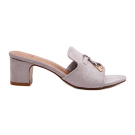 Seastar Dámské žabky se šedovězeňským ekologickým chubby šedá