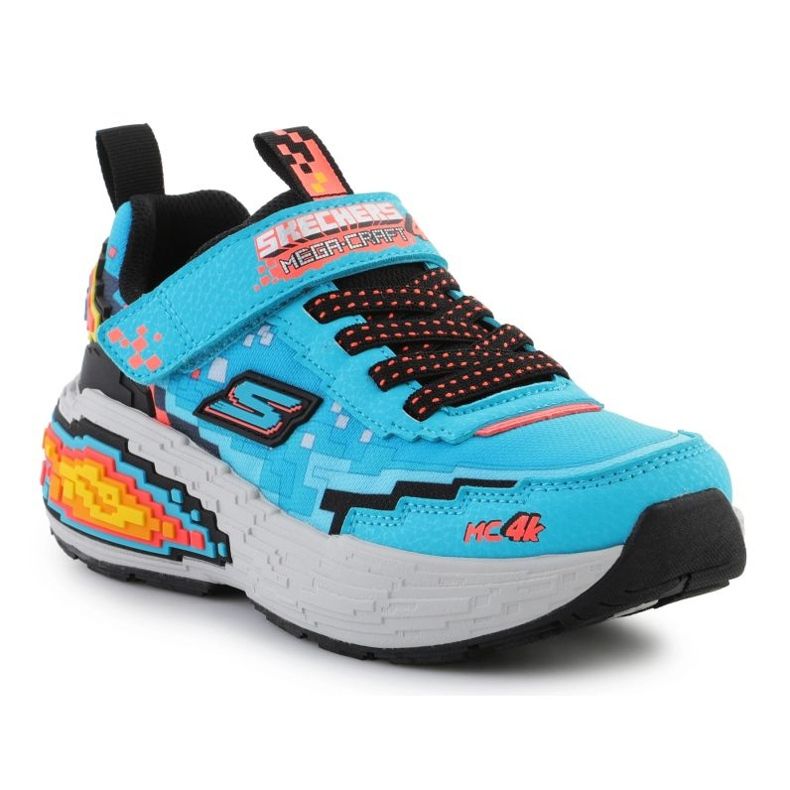 Skechers Mega-Craft 4K JR 402160L-TQBK SOOT vícebarevný Skechers Mega-Craft 4K JR 402160L-TQBK SOOT vícebarevný