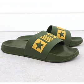 Pánské flip -flops Pool Beaches Green Big Star SS174360 zelený
