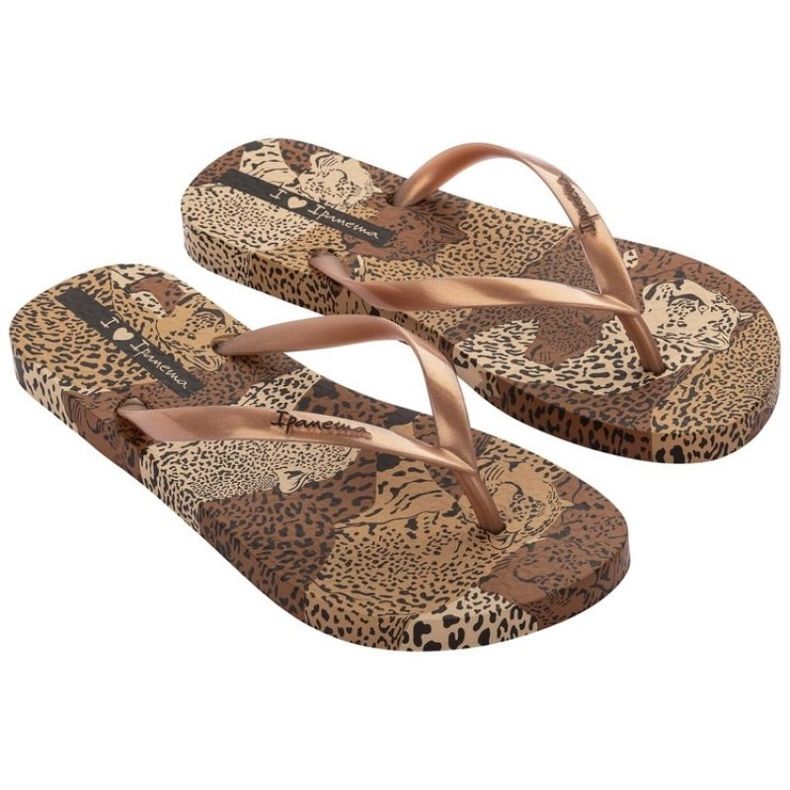 Ipanema Animal Flip -Flops in 83617ay384 hnědý
